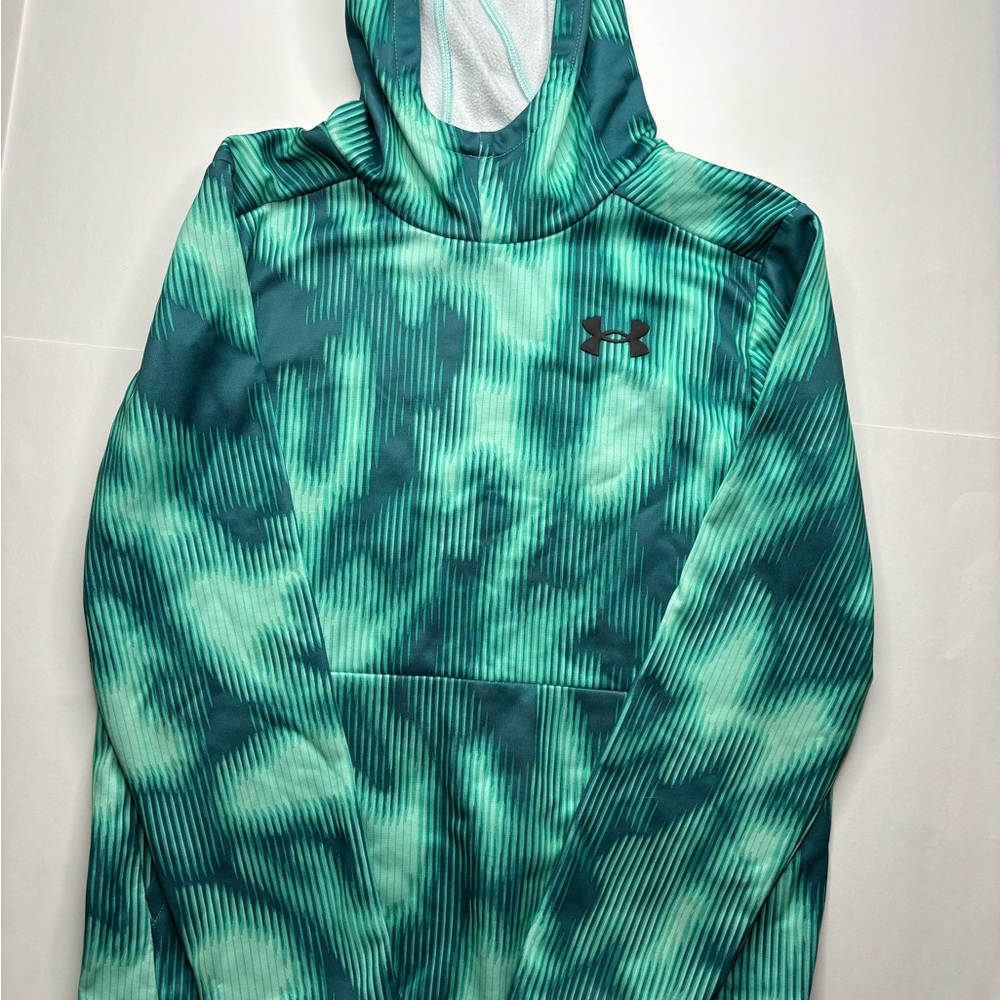 Under Armour Teal and Black Striped Hoodie